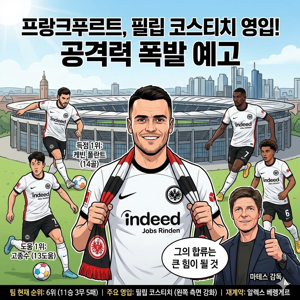 프랑크푸르트, [코스티치] 합류! 고종수와 [환상 듀오